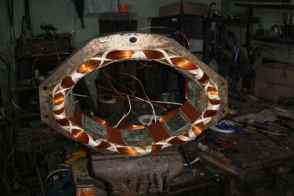 Rebobinado de excitatriz