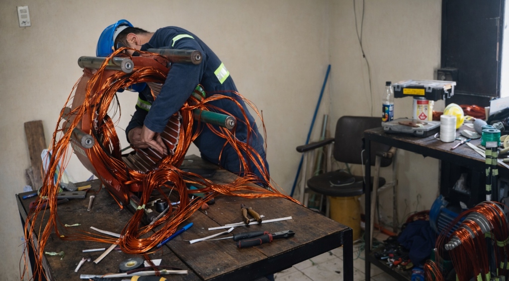 Rebobinado de motores eléctricos y generadores